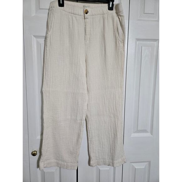 Wonderly large women's cream pull on pants - Picture 1 of 10